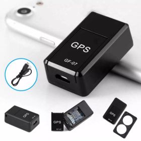 Magnetic GF07 Mini GPS Real Time Car Location Tracker GSM-GPRS Tracking Device (Color: Black)