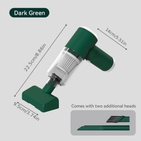 Rechargeable Bed Pillow Sofa Uv Led Wireless Handheld Mites Vacuum Cleaner Anti Remove Dust Mite Controllers (Color: Green, style: 7.4V (4000Pa))